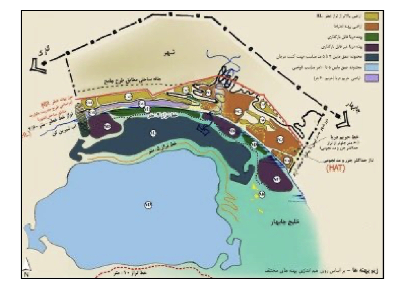 طرح راهبردی توسعه گردشگری پایدار ساحلی تیس چابهار – توسعه ۱۱۰۰ هکتاری + Strategic plan for sustainable coastal tourism in Tis, Chabahar – 1100 ha development