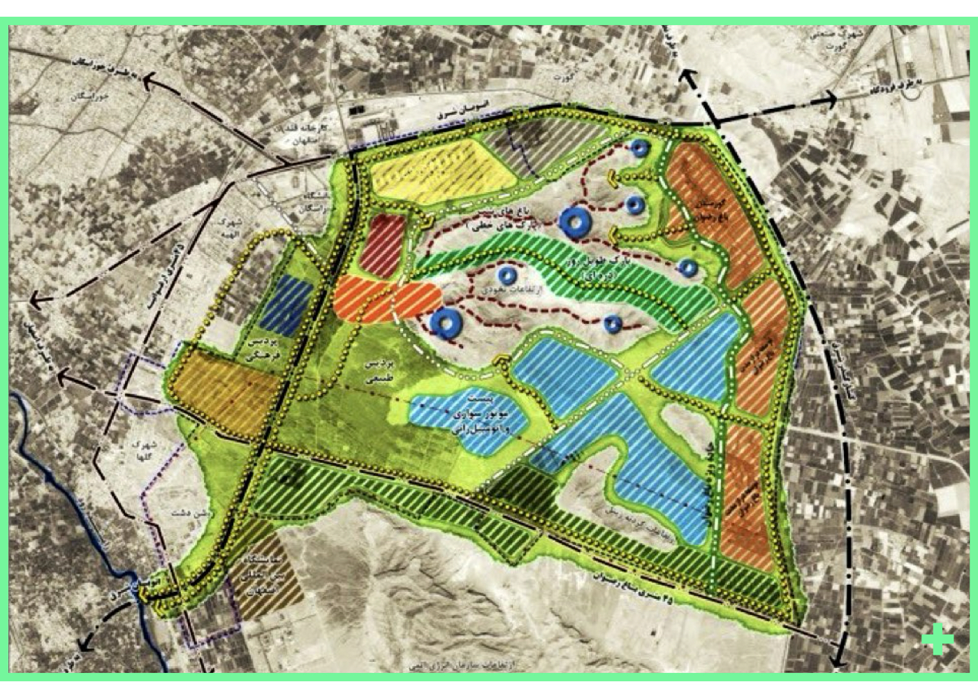 طرح راهبردی احیای ۳۰۰۰ هکتار از اراضی آلوده جنوب‌شرق اصفهان – ۱۳۸۶ + Strategic plan to rehabilitate 3000 hectares of polluted land in southeast Isfahan – 2007